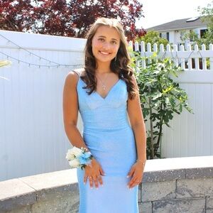 Jovani Light Blue Sparkly Style # 220110